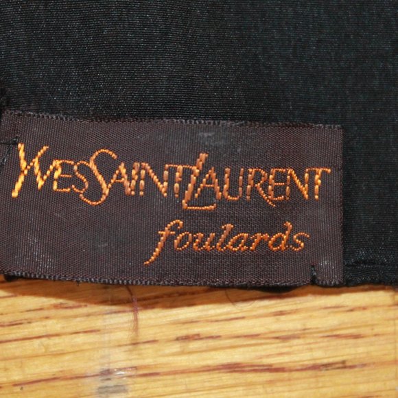 Vintage 80s YSL Shirt + (x2) Silk Scarfs - Picture 9 of 13